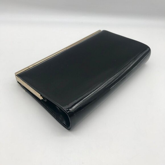 Jimmy Choo Black Patent Leather Cayla Clutch - Picture 6 of 11